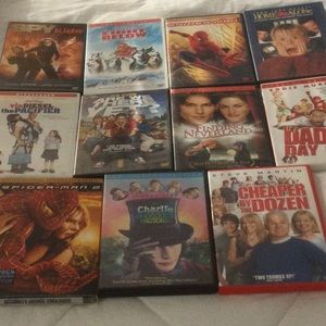 DVD set of 11 family movies